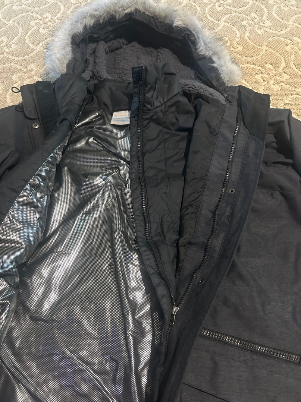 Columbia Carson Pass 3-in-1 Interchange Hooded Coat 2XL - Picture 12 of 13